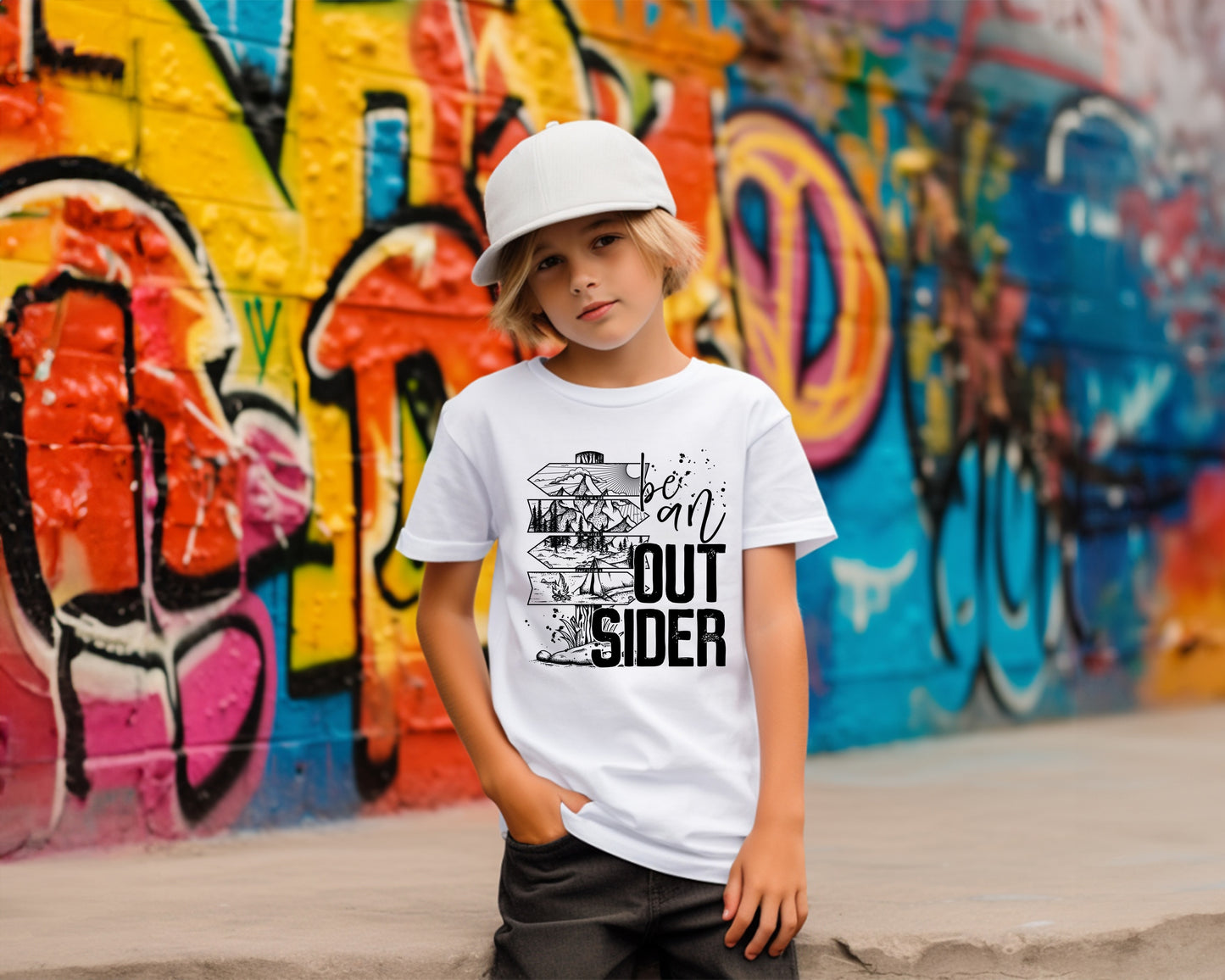 Be An Outsider Youth Screen Print Transfer