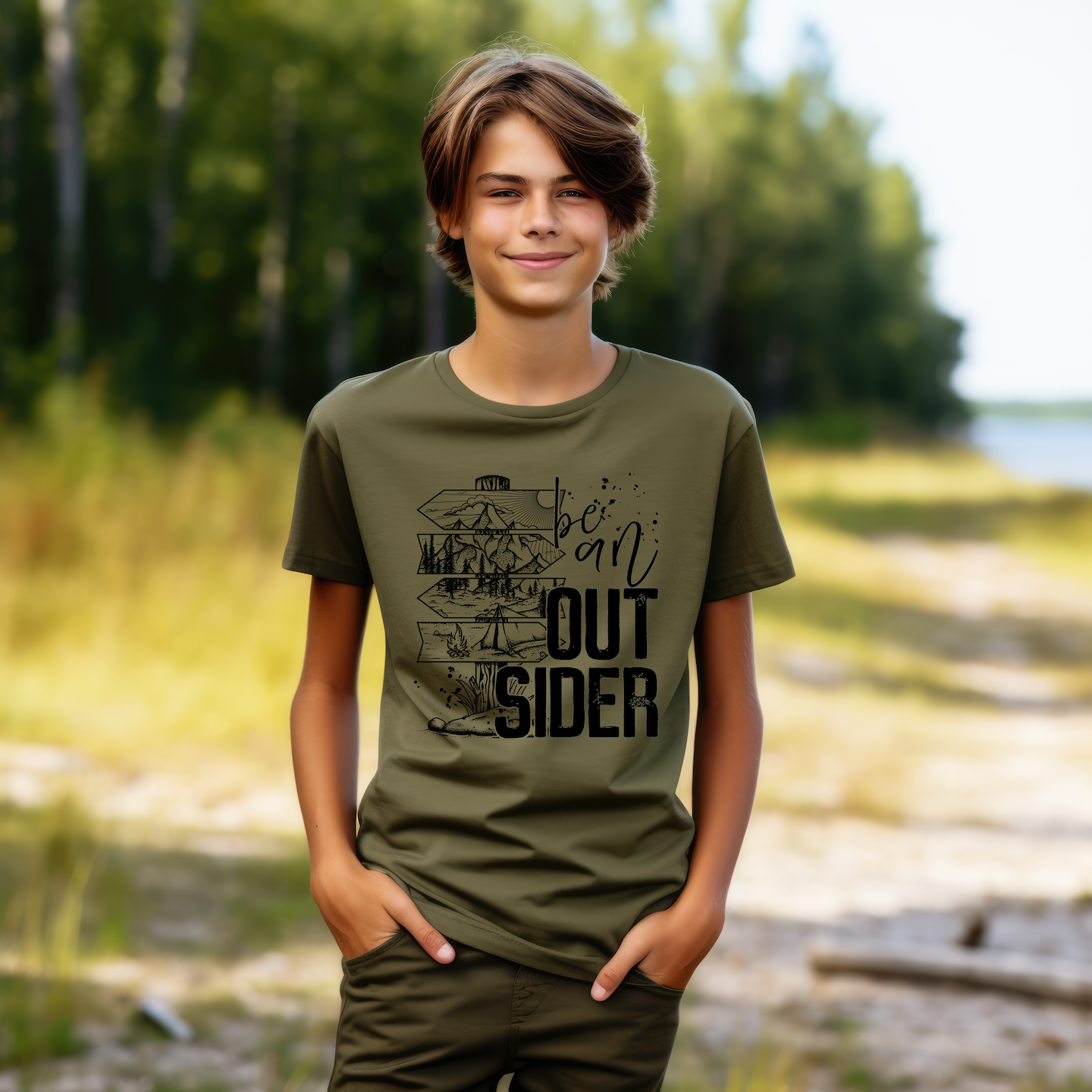 Be An Outsider Youth Screen Print Transfer