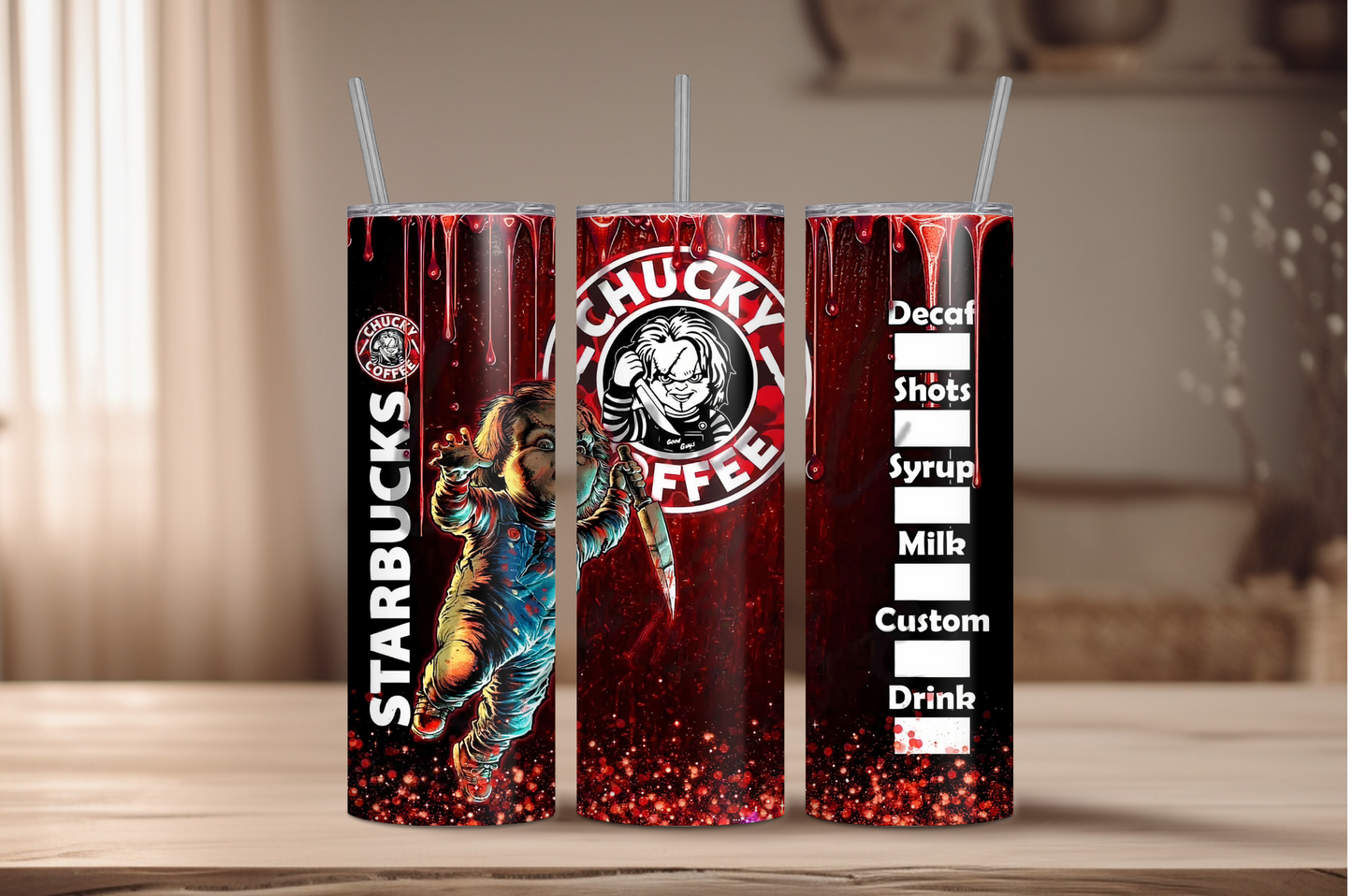 Chucky Coffee Sublimation Tumbler Print