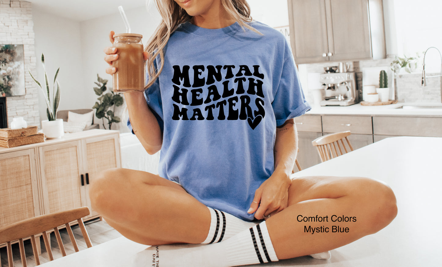 Mental Health Matters - Mystic Blue T-Shirt