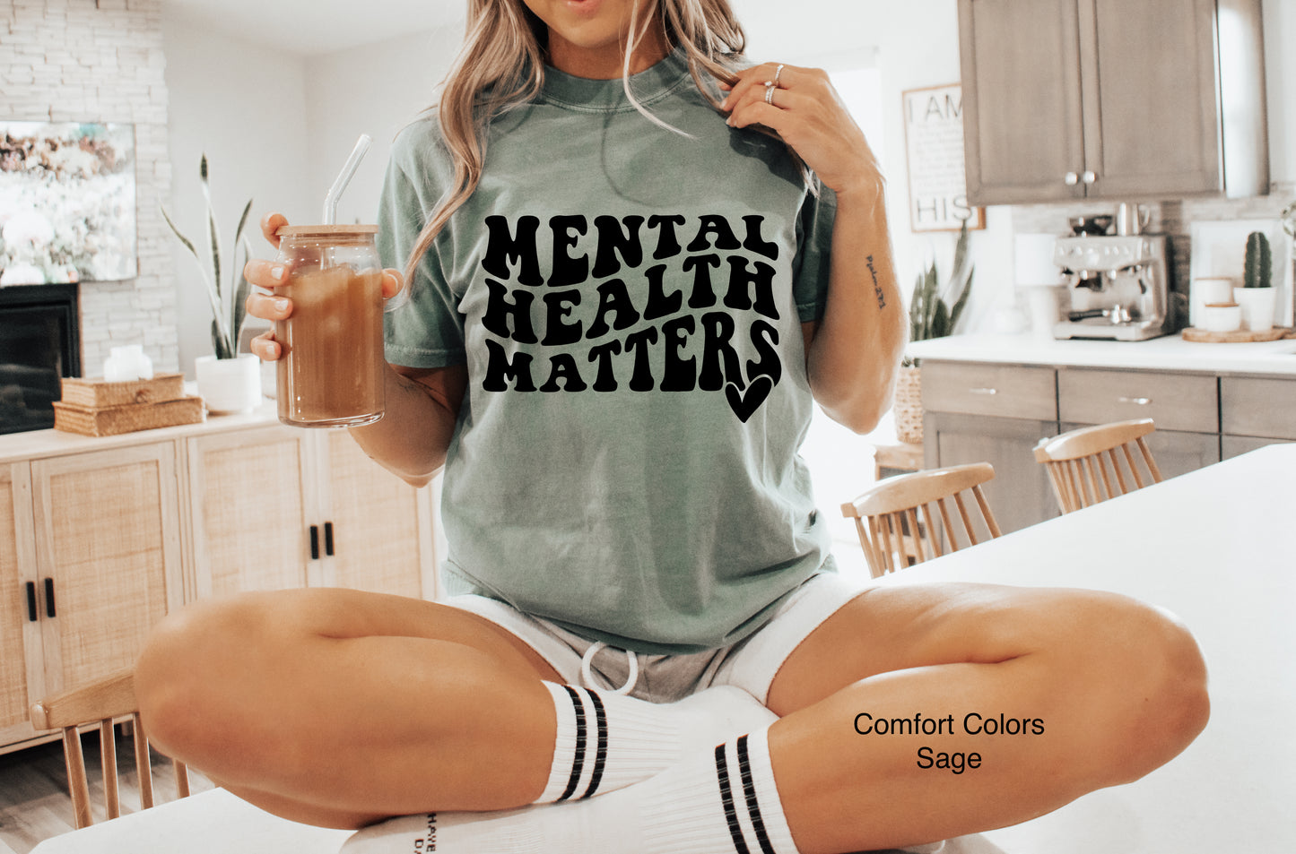 Mental Health Matters - Sage T-Shirt