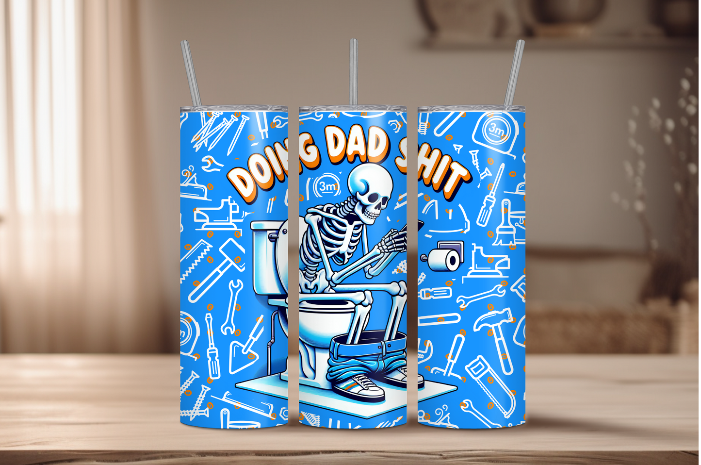 Doing Dad Sh*t Sublimation Tumbler Print