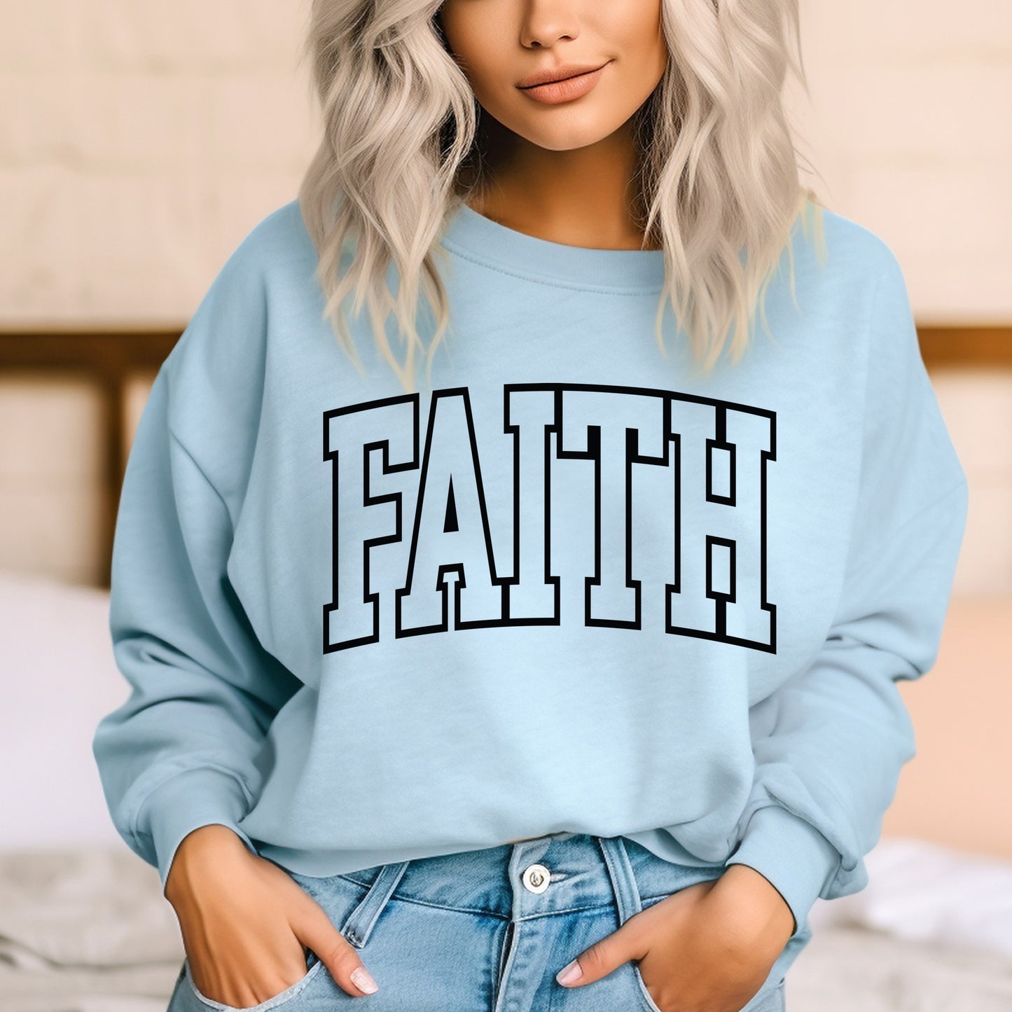 Faith Screen Print Transfer