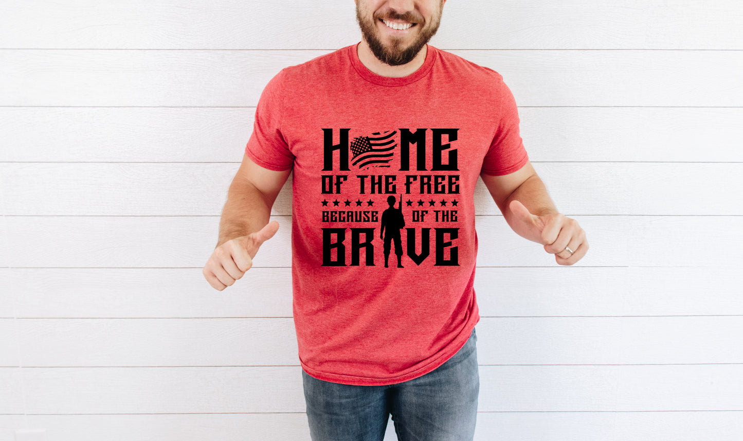 Home of the Free Screen Print Transfer