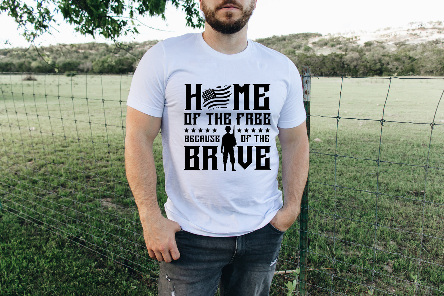 Home of the Free Screen Print Transfer