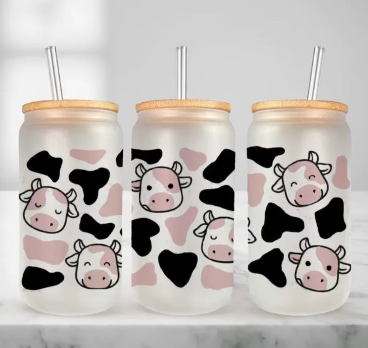 Cows/Cow Print 16oz Libbey Cup wrap