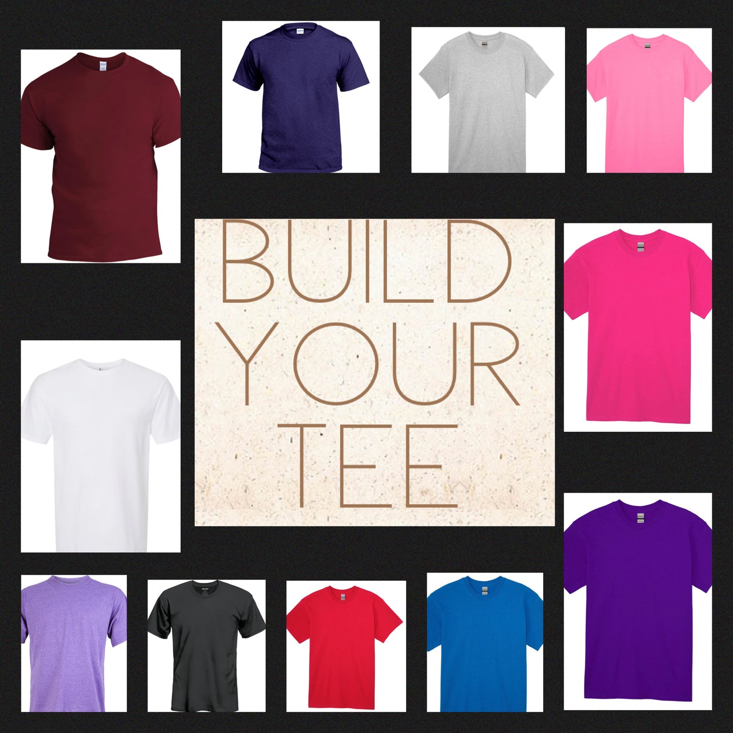 Build a Tee! Plain Shirts!