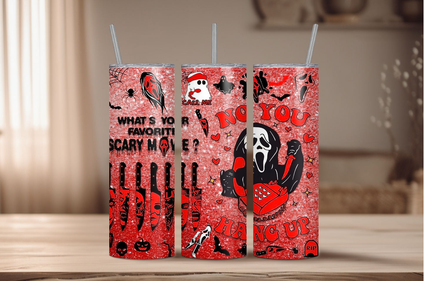 No You Hang Up Sublimation Tumbler Print