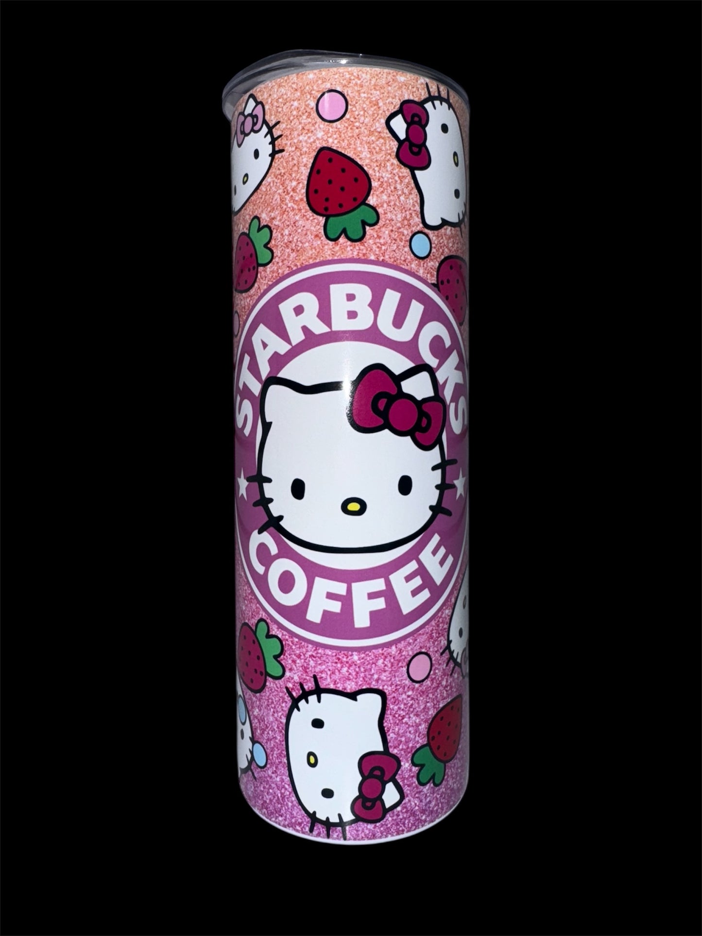 Hello Kitty Starbies Pink Ombre 20oz Skinny Tumbler
