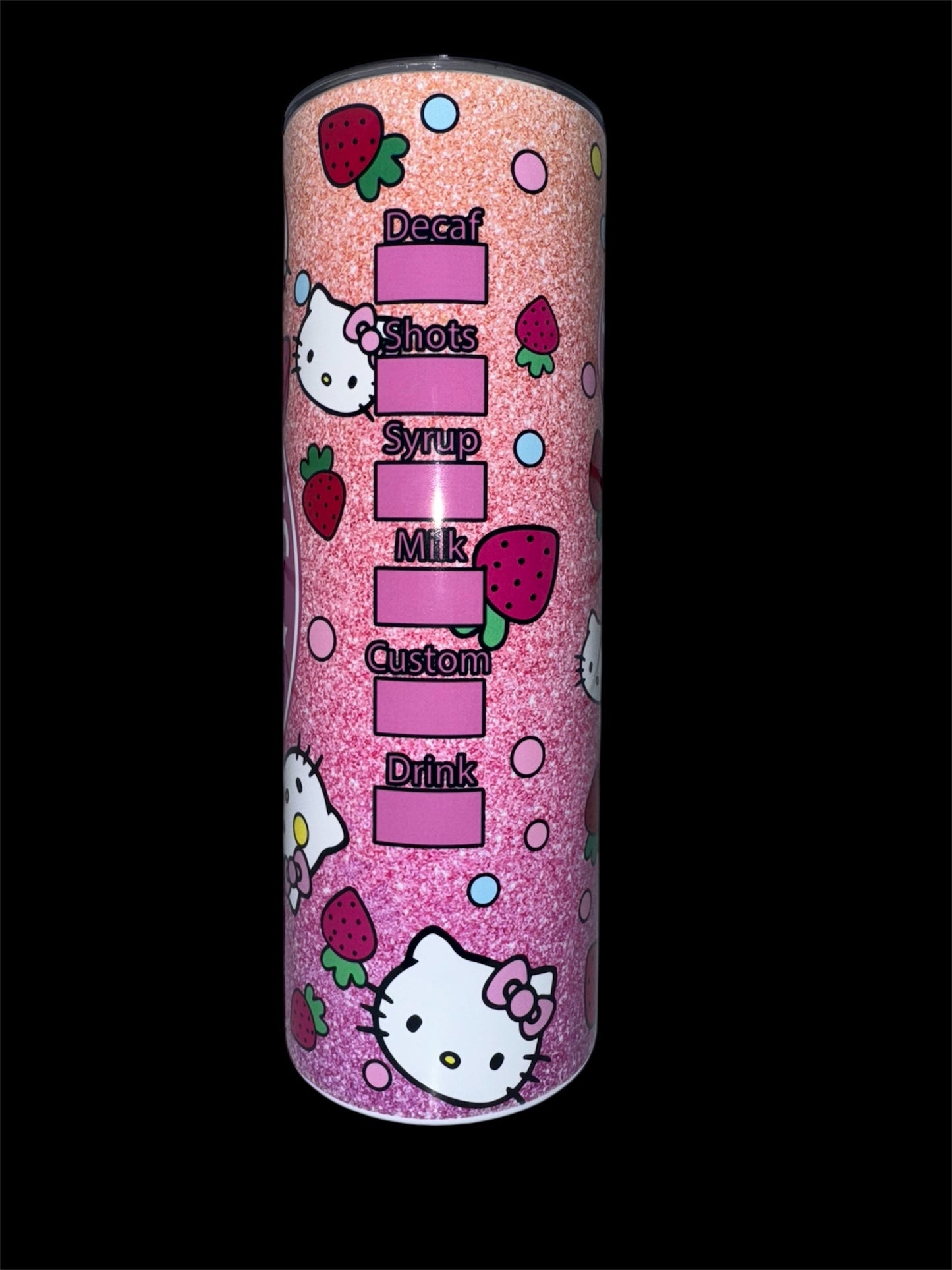 Hello Kitty Starbies Pink Ombre 20oz Skinny Tumbler