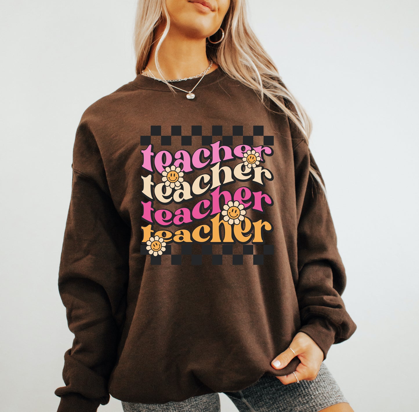 Retro Teacher Clear Film Full Color Screen Print Transfer