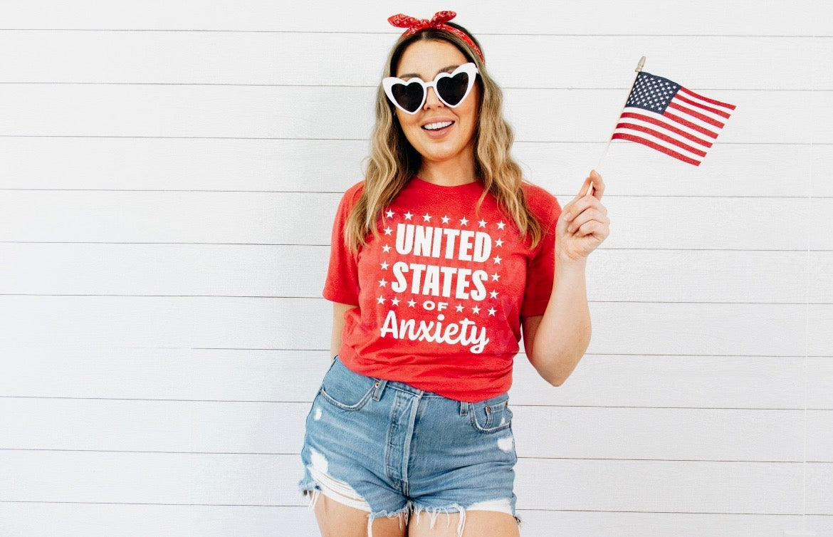 United States of Anxiety Screen Print Transfer