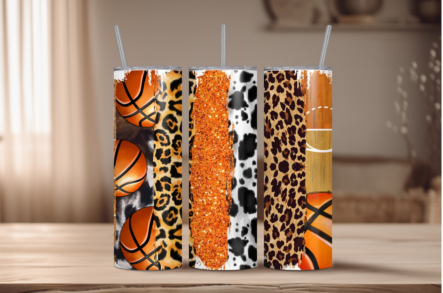 Basketball Sublimation Tumbler Print