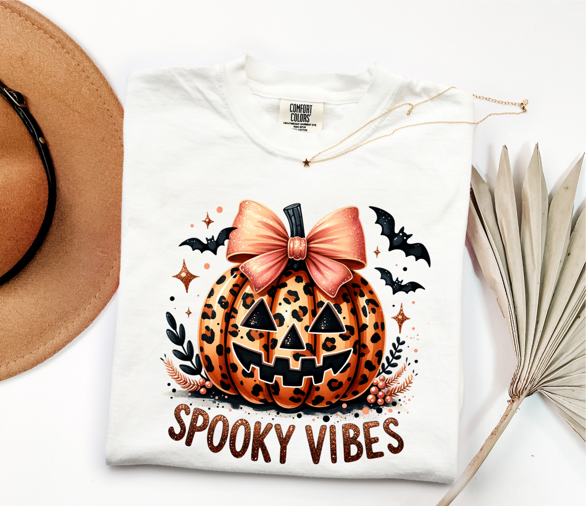 Spooky Vibes Pumpkin - White T-Shirt