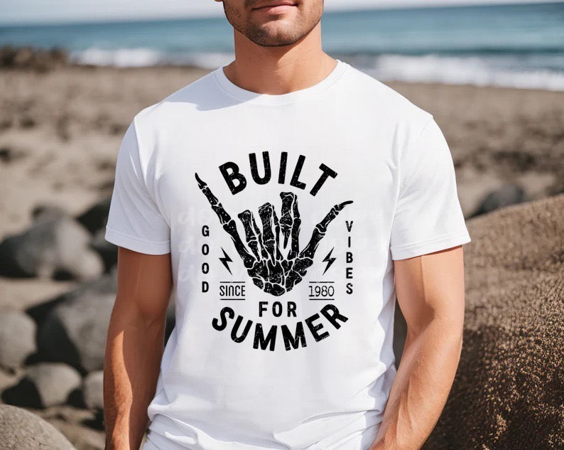 Built For Summer Screen Print Transfer