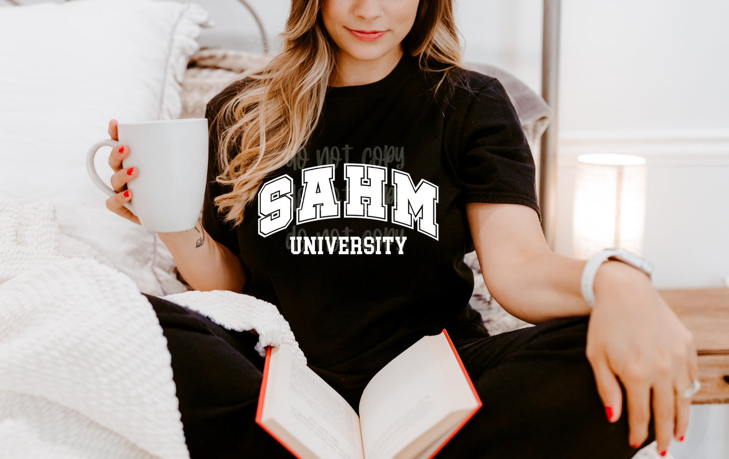 SAHM University (White) Screen Print Transfer