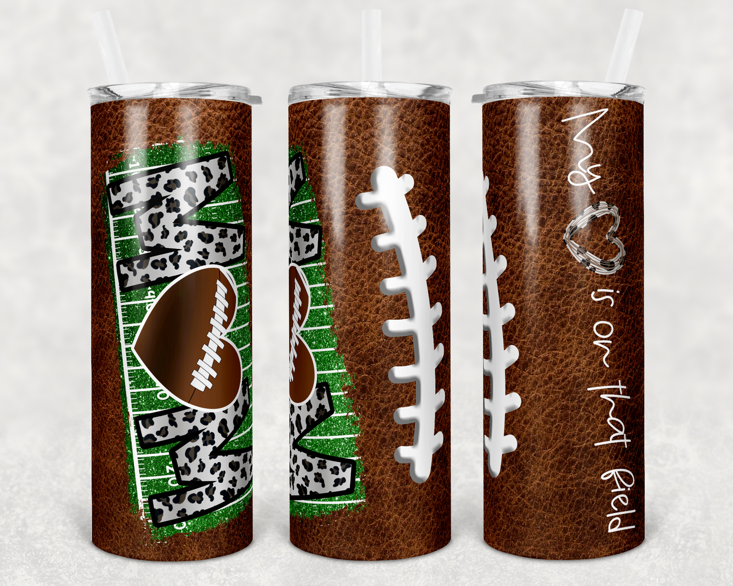Football Mom Sublimation Tumbler Print