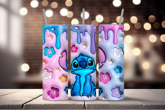 3D Stitch Sublimation Tumbler Print