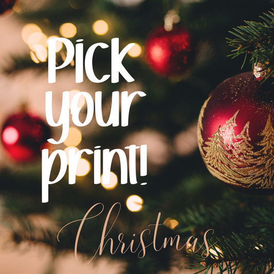 Pick your Print for Build a Tee: CHRISTMAS