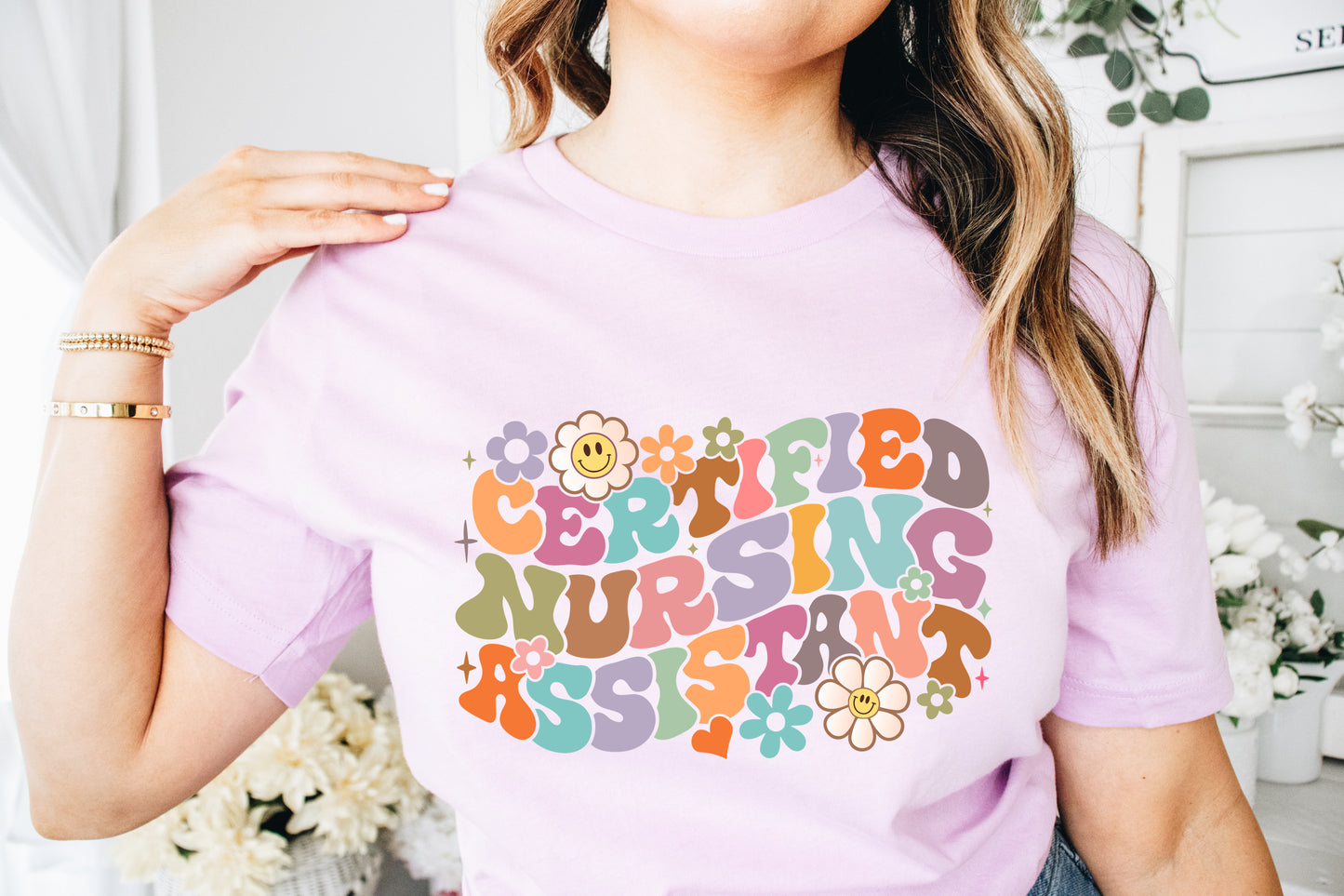 CNA - Certified Nursing Assistant Clear Film Full Color Screen Print Transfer