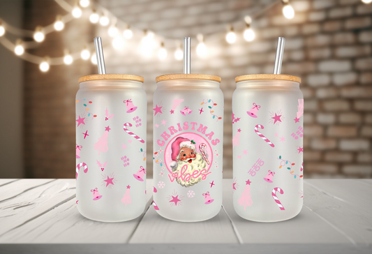 Christmas Vibes 16oz Libbey Cup Wrap