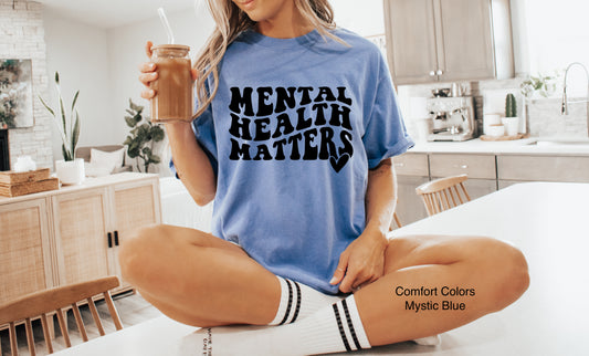 Mental Health Matters - Mystic Blue T-Shirt