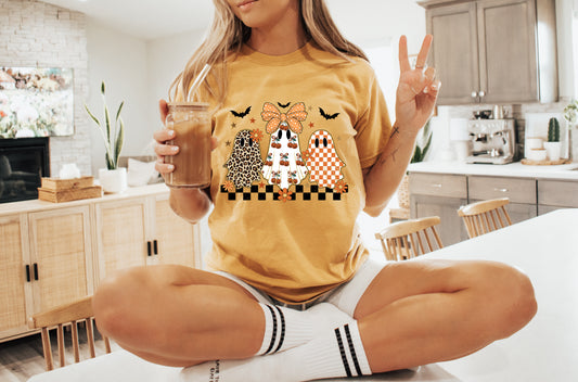 Cute Fall Ghosts - Citrus T-Shirt