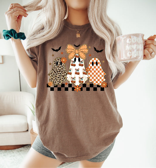 Cute Fall Ghosts - Espresso T-Shirt