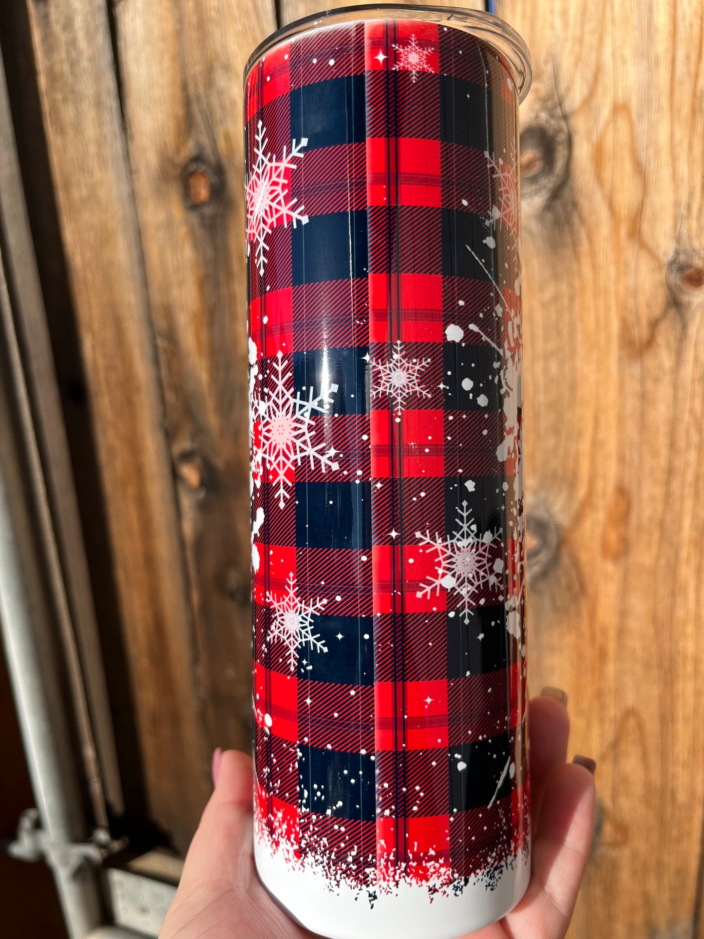 Coffee + Christmas Cheer 20oz Skinny Tumbler