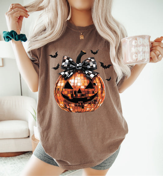 Disco Pumpkin Fall - Espresso T-Shirt