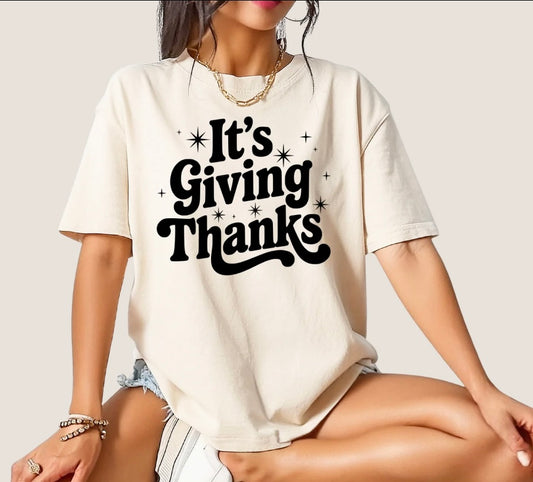 It's Giving Thanks Screen Print Transfer
