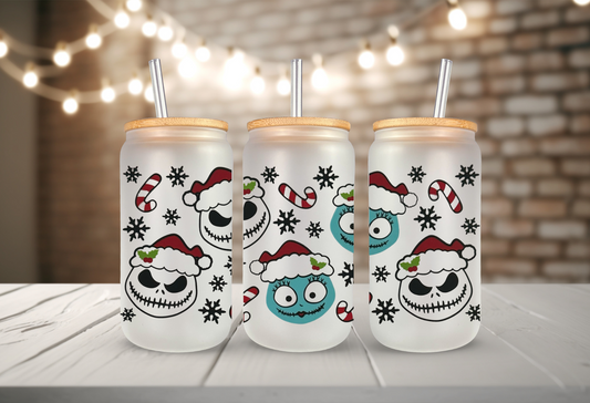 Jack + Sally Christmas 16oz Libbey Cup Wrap
