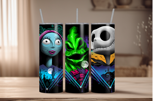Jack, Sally, Oogie Boogie (NBC) Sublimation Tumbler Print