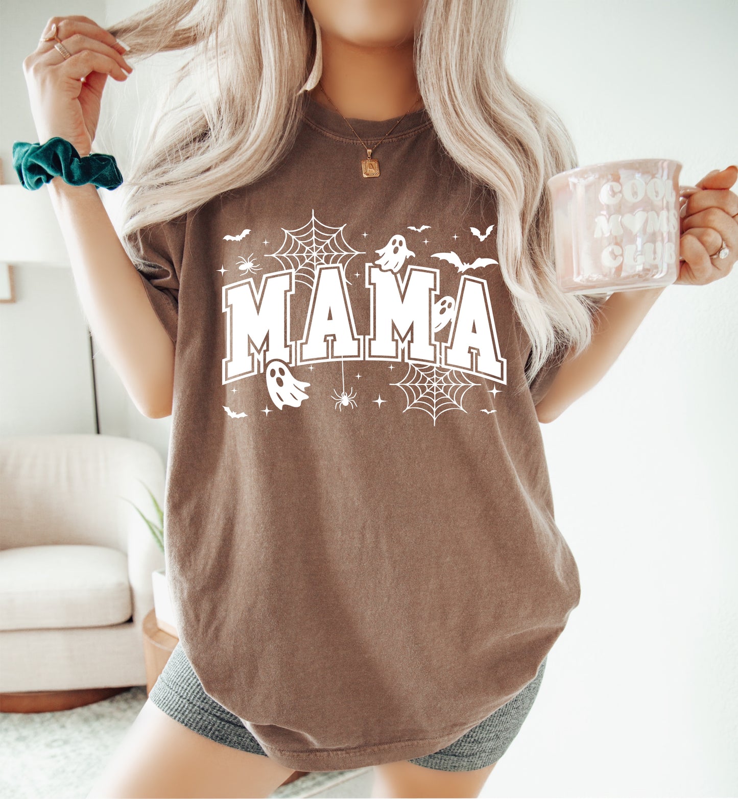 Mama w/ Ghosts - Espresso T-Shirt