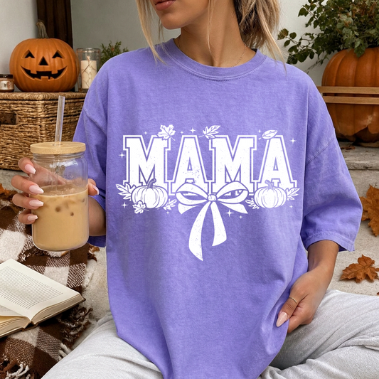 Mama w/ Pumpkins - Violet T-Shirt