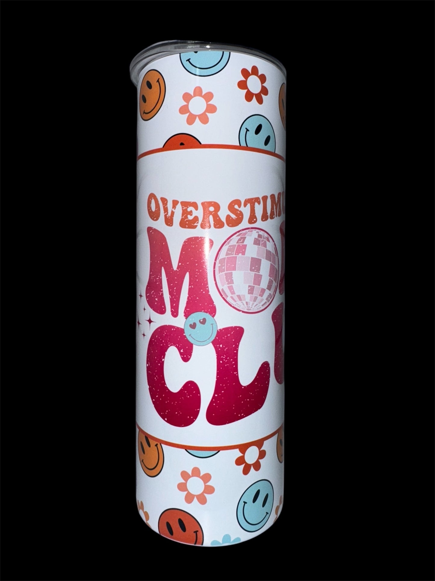 Overstimulated Moms Club 20oz Skinny Tumbler