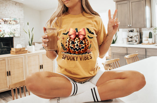 Spooky Vibes Pumpkin - Citrus T-Shirt