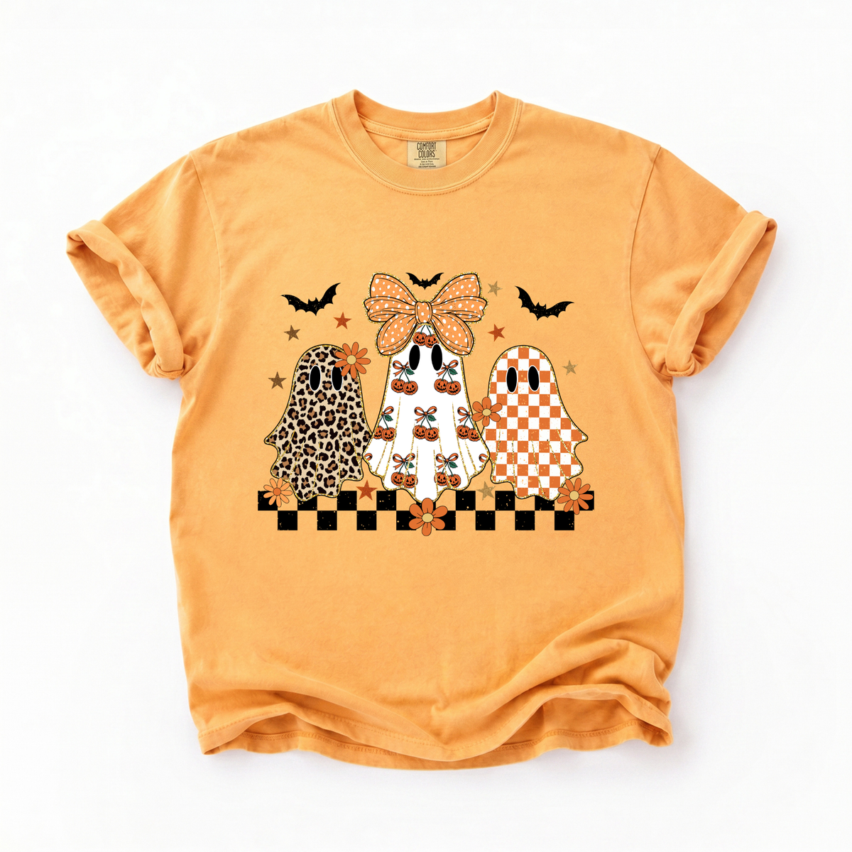 Cute Fall Ghosts - Citrus T-Shirt