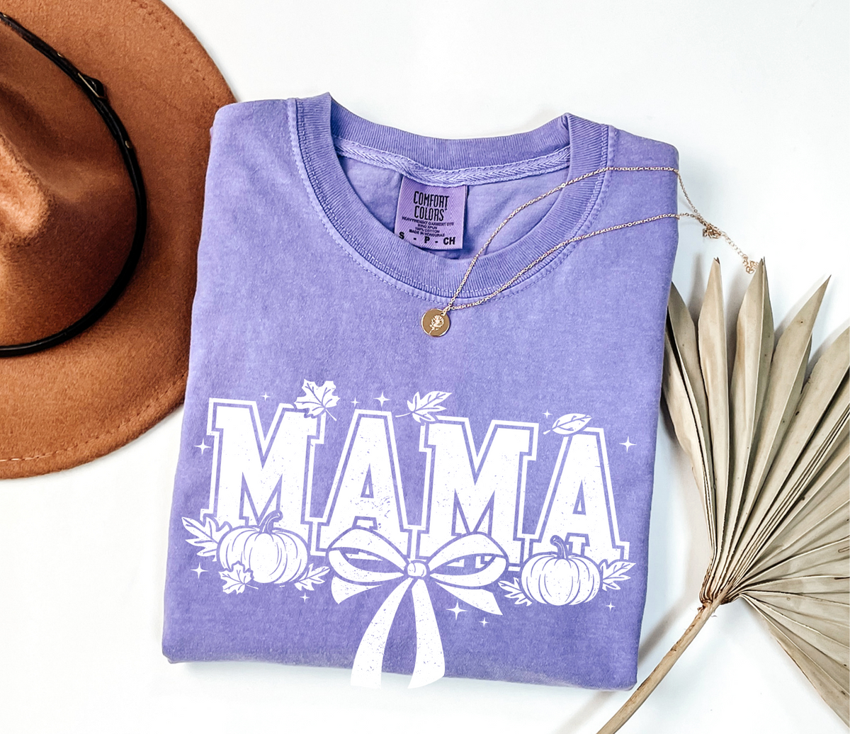 Mama w/ Pumpkins - Violet T-Shirt