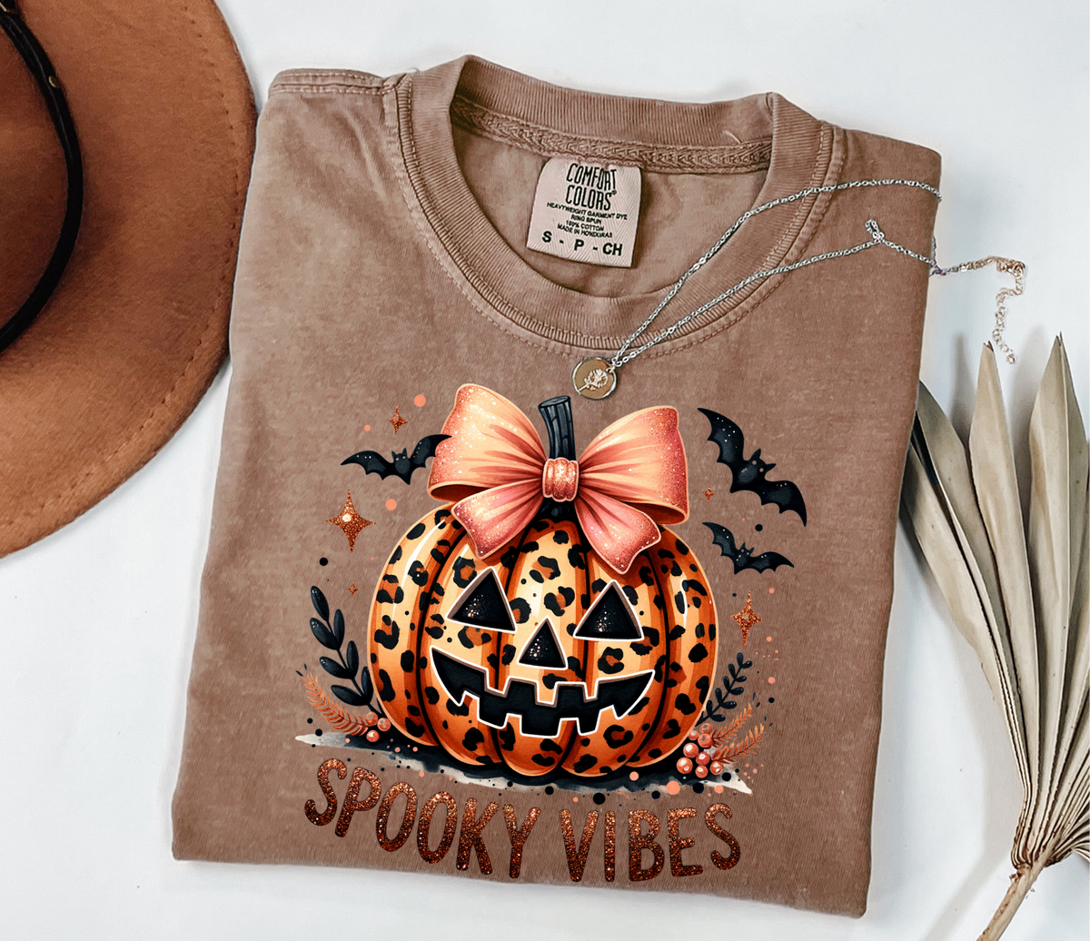 Spooky Vibes Pumpkin - Espresso T-Shirt
