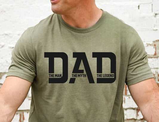 DAD - The Man, The Myth, The Legend Screen Print Transfer