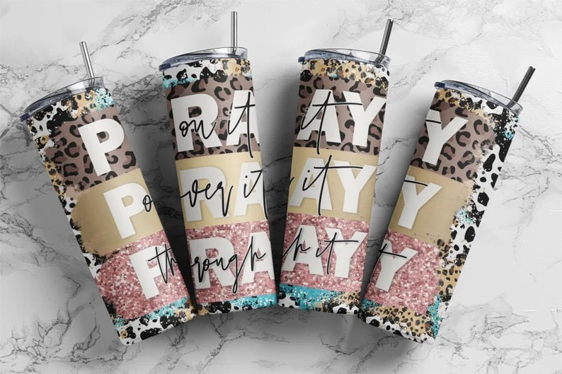 Pray Sublimation Tumbler Print
